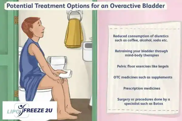 image of woman on toilet because of an overactive bladder Wantage
